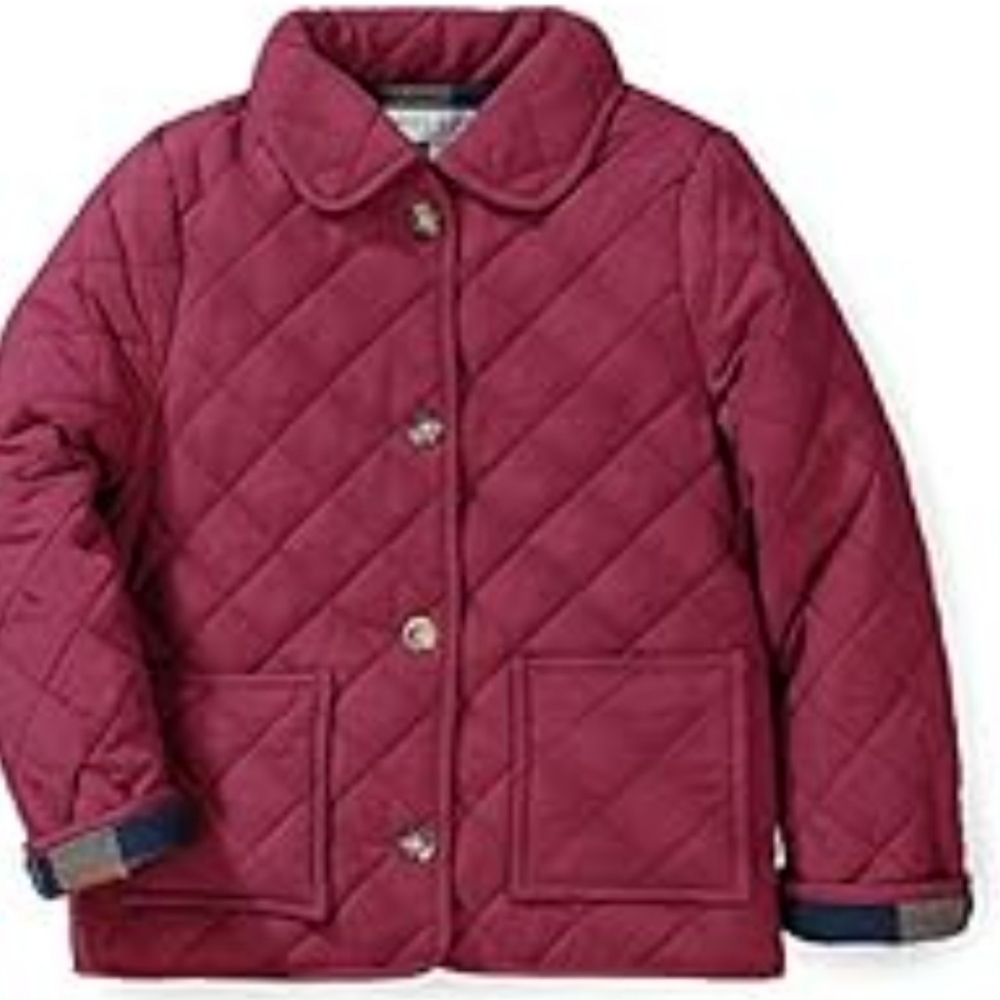 HOPE & HENRY GIRL Quilted Barn Jacket SZ XXS (2-3)